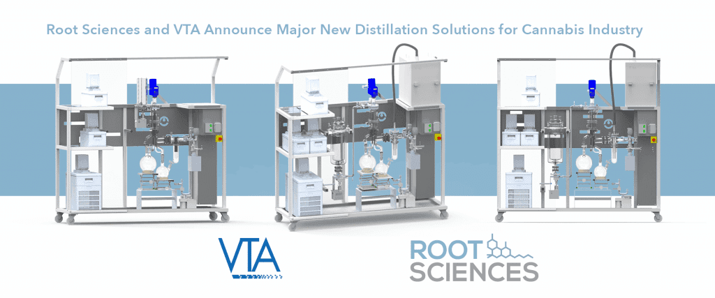 root sciences and vta announce cannabis distillation equipment solutions