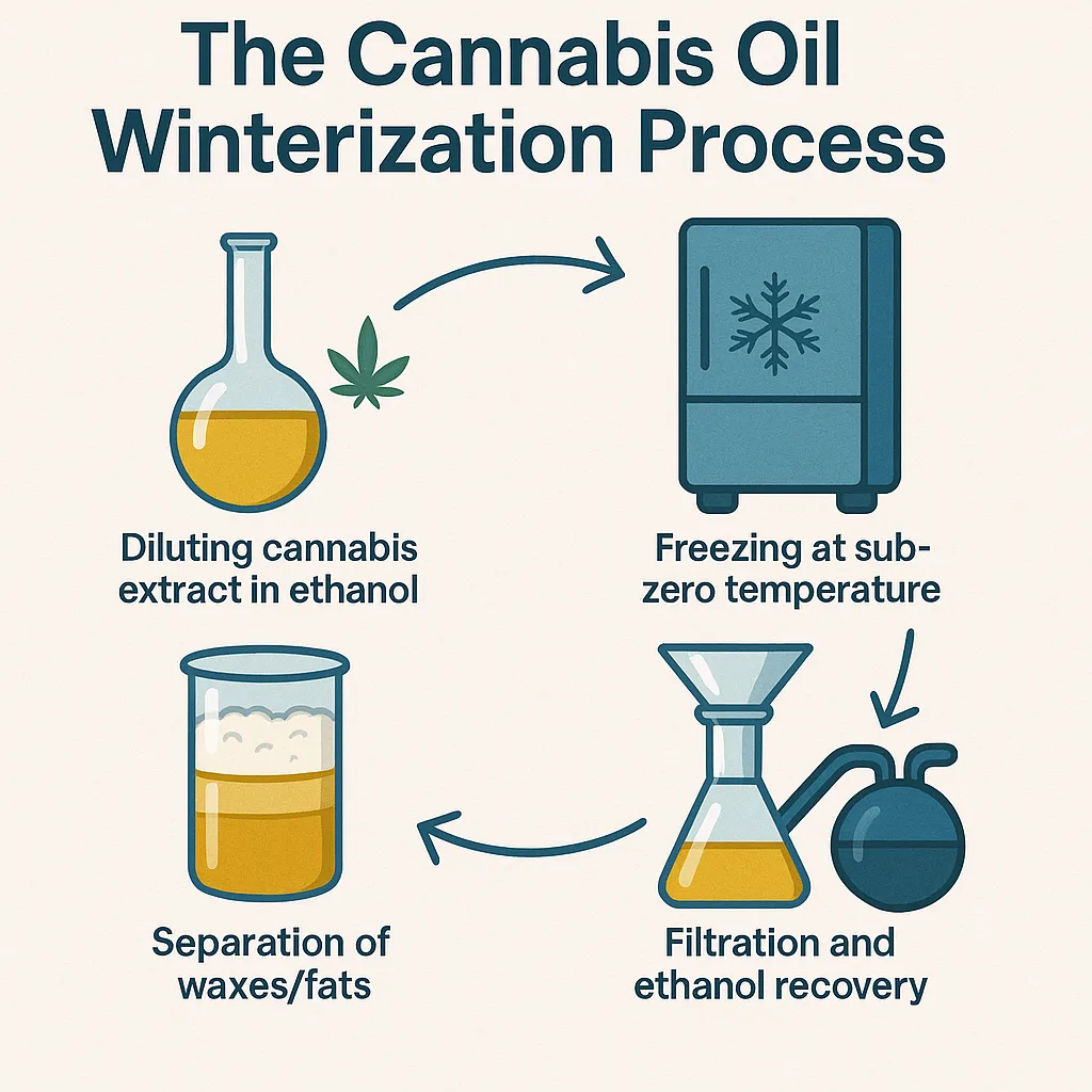 The Cannabis Oil Winterization Process