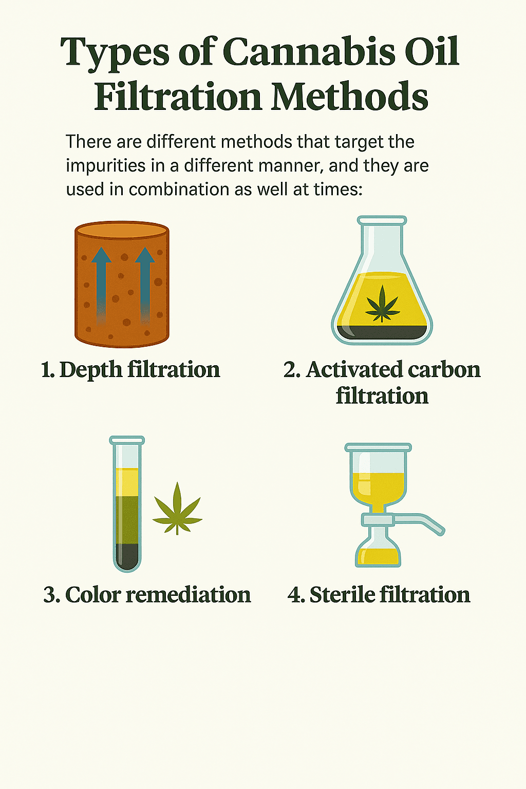 Types of Cannabis Oil Filtration Methods