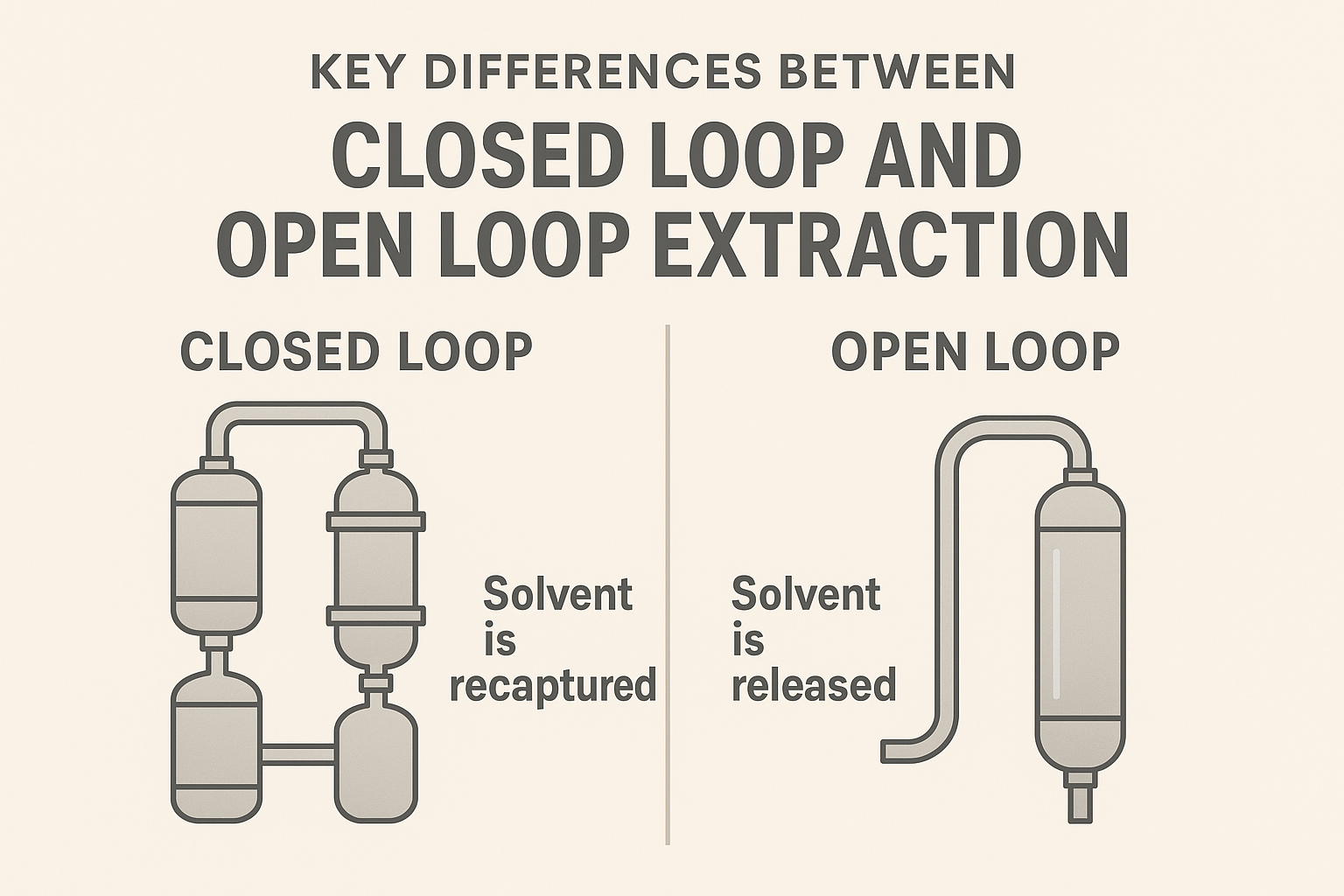 Key Differences Between Closed Loop and Open Loop Extraction