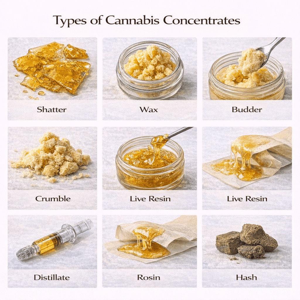 Types of Cannabis Concentrates