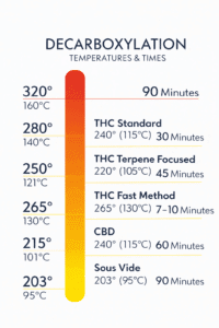 What Is the Ideal Cannabis Decarboxylation Temperature and Time?