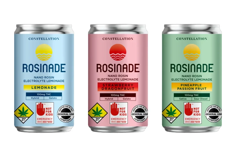 Cannabis-infused beverage formulated with Glykos Emerald nanoemulsion