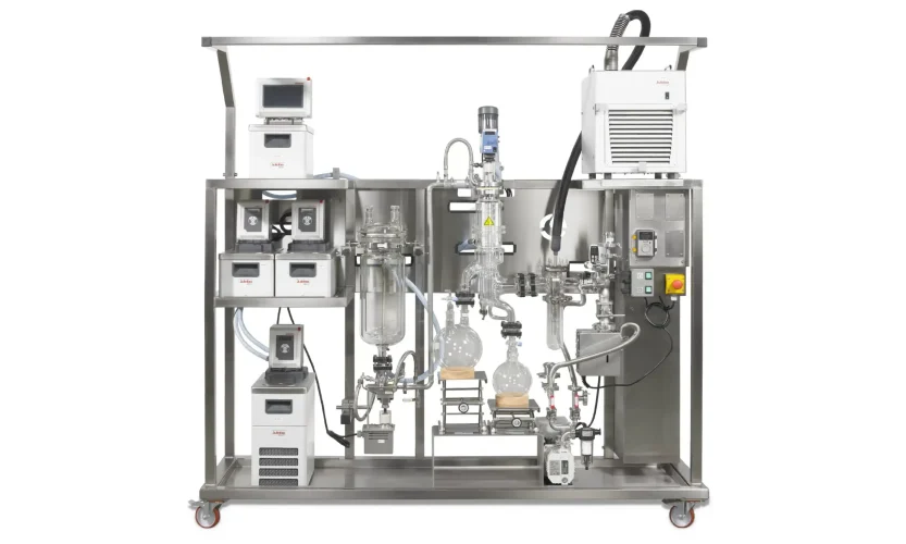 UIC KDL5 wiped-film short-path distillation system for cannabis and hemp processing