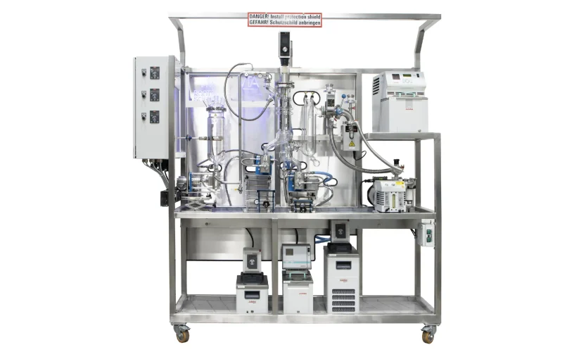 VKL 75 wiped-film short path distillation system